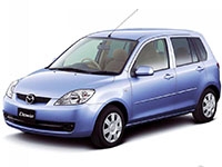 Коврики в салон (2 ряда) Mazda Demio (DY, правый руль) 2002-2007