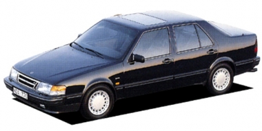 Коврики из экокожи 3D  Saab 9000 1989-1998